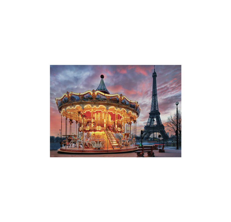 Manège à Paris - Puzzle 1001 pièces